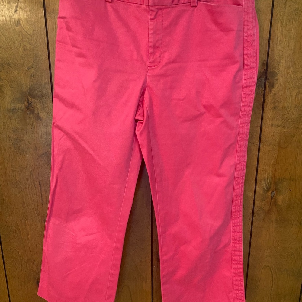 Banana Republic Hot Pink Cropped Pants